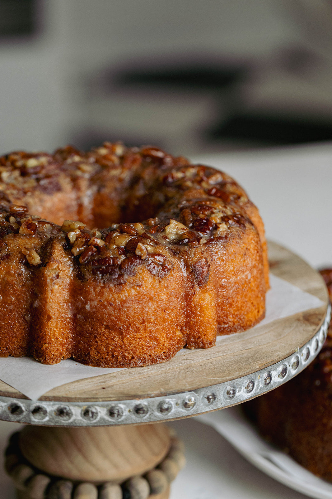 Pecan Crusted Butter        Rum Cake